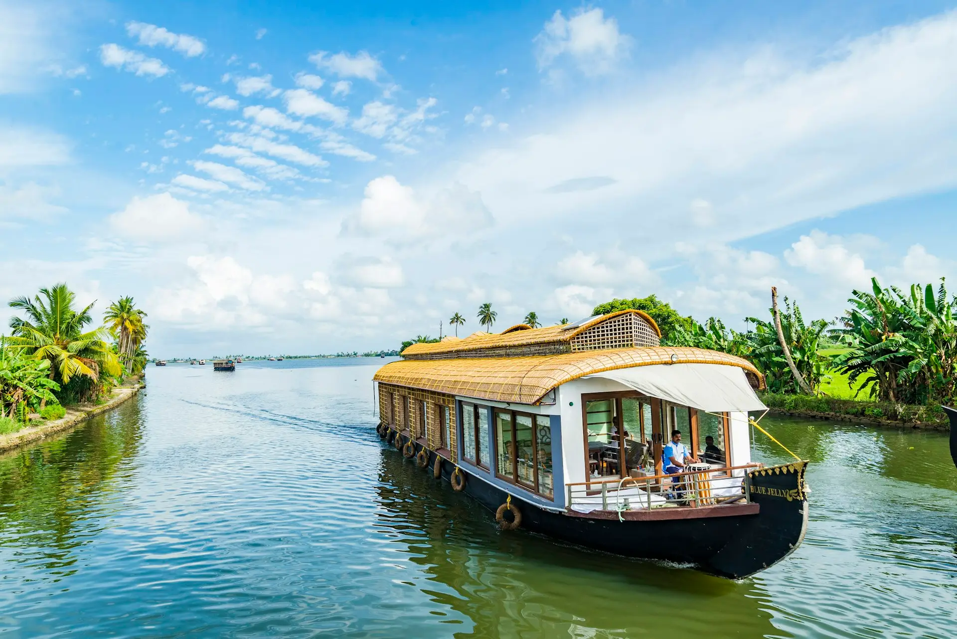 Kerala backwaters at dusk